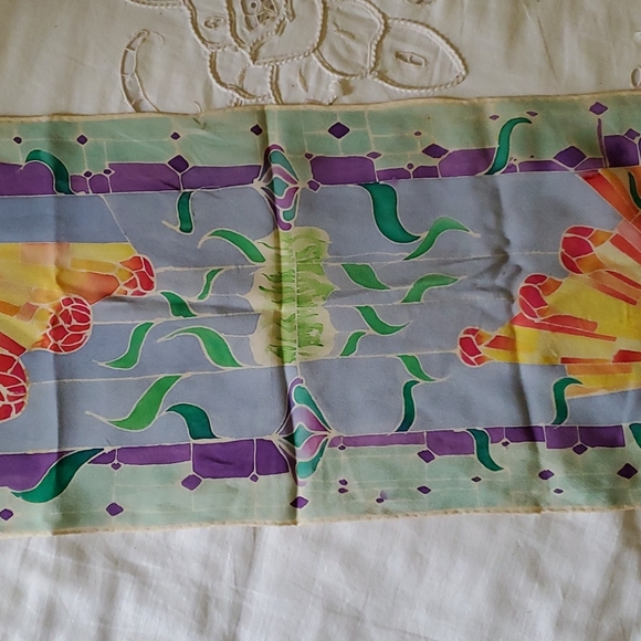 Stained Glass Silk Scarf - Picture 4 of 4